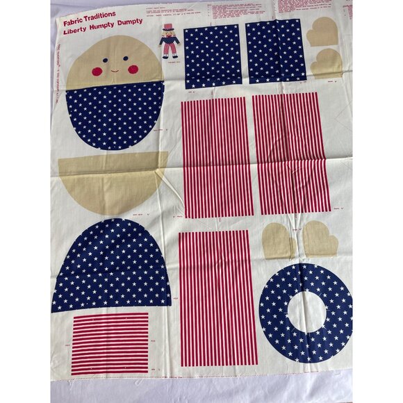 Fabric Traditions Liberty Humpty Dumpty Vintage 1990 Cloth Doll Craft Pattern - Picture 2 of 7